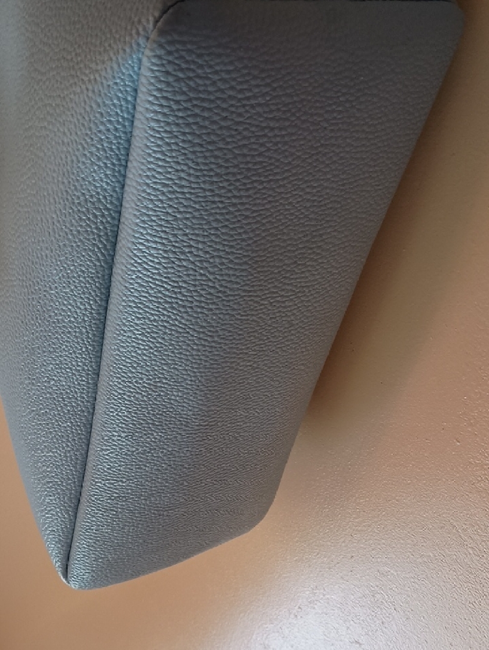 Light Blue Women's Tote Bag with Cutout Detail - Picture 6 of 7